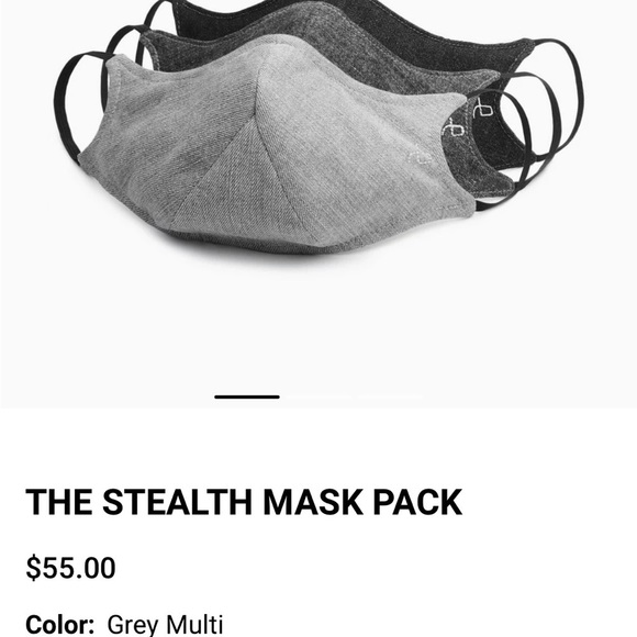 Good used condition, rag and bone denim Blue and Gray Face Masks. - Picture 5 of 5